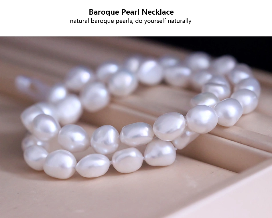 10-11mm Baroque Natural Cultured Pearl Choker Necklace (XL120004)