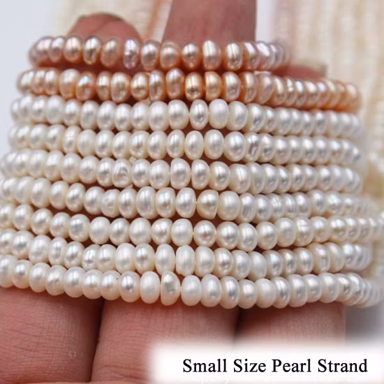 3A Round Genuine Fresh Water Natural Real Freshwater Cultured Pearl Jewelry Necklace with 18K Gold