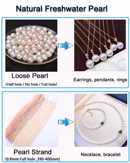 3A Round Genuine Fresh Water Natural Real Freshwater Cultured Pearl Jewelry Necklace with 18K Gold