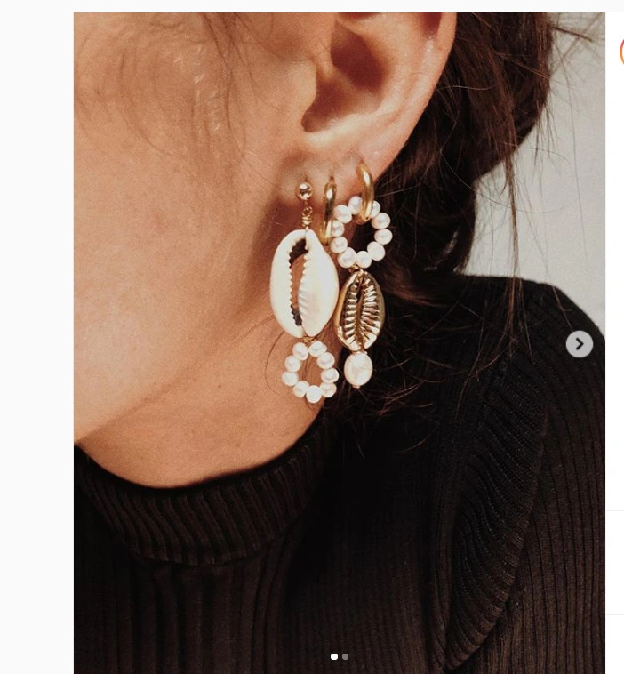 Freshwater Pearl Earrings Female Shell Eye Drop Fashion Dangle Earrings for Women