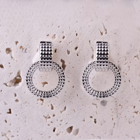 Factorycustom 925 Sterling Silver Gold Plated Hoop Stud Cuffs Fashion Trendy Statement Crystal Big Pearl Heart Flower Earrings Sets Fine Jewelry 5%off