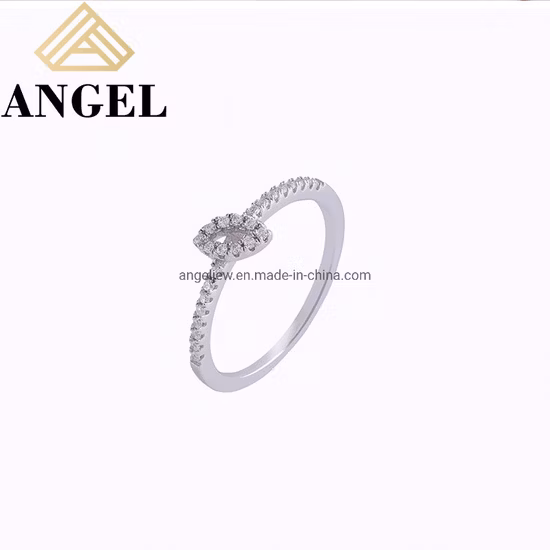 Elegant Custom Fashion Jewelry Women Accessories 925 Silver Jewellery Gemstone Moissanite Diamond Zircon Stone Engagement Wedding Rings Factory Wholesale