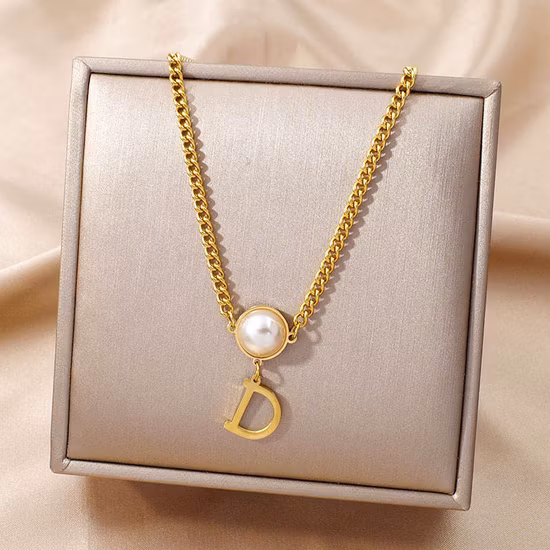 Custom Fashion Wholesale Choker 14K 18K Gold Plated Jewelries Pendant Lockets Design Necklaces Stainless Steel Jewelry for Women