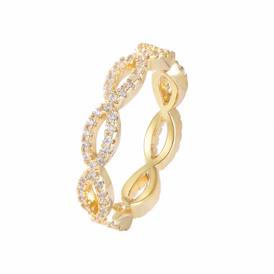 Fashion 925 Sterling Silver Jewelry White Zircon Blue Glass Enamel Ring Jewelry