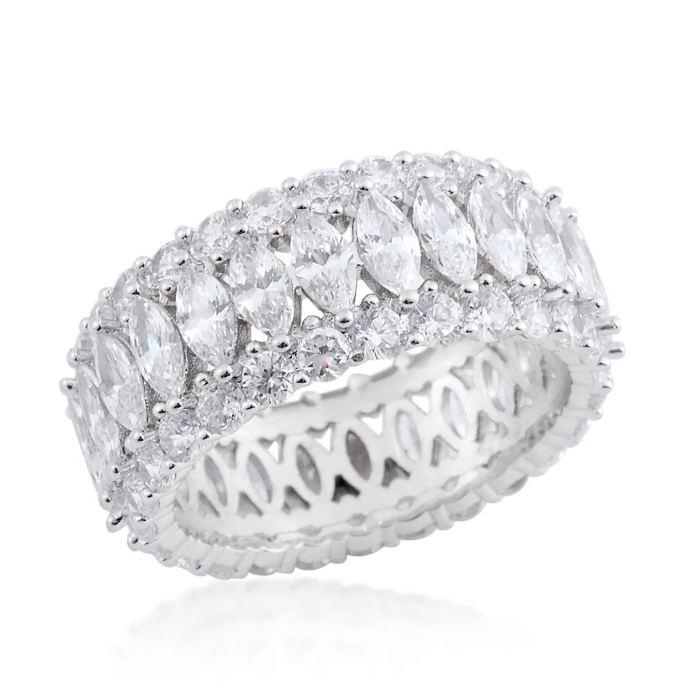 Pear Shaped 925 Silver CZ Vintage Engagement Rings for Women