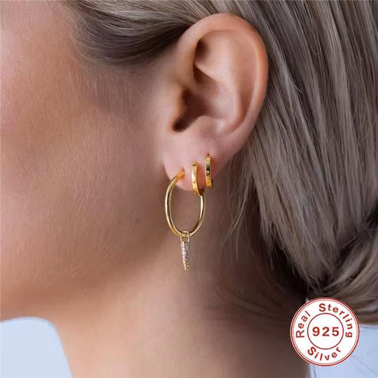 Vintage Jewelry for Lady Alloy with Crystal Leaf Shape Pendant Hook Earrings